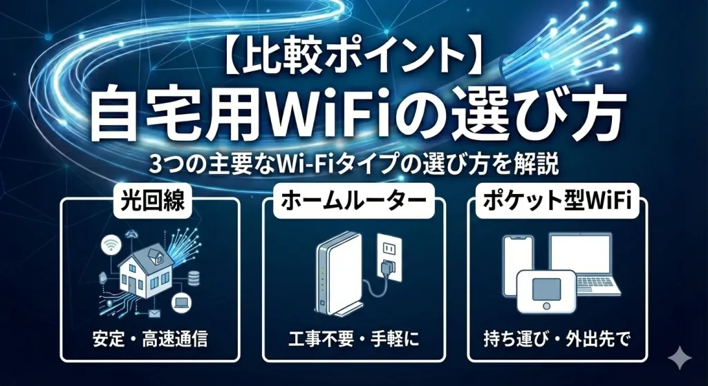 自宅用wifiの選び方