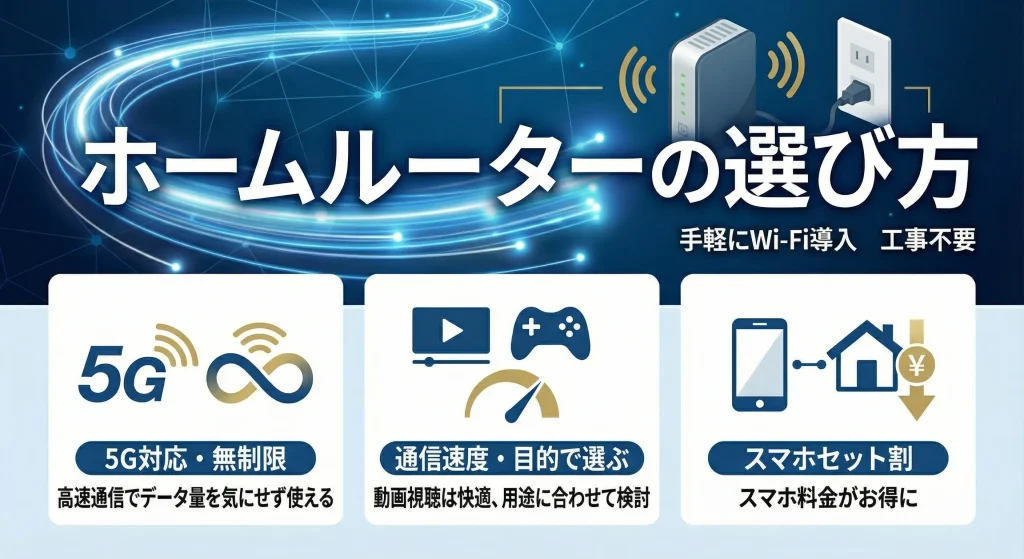 ホームルーターの選び方