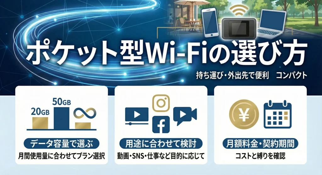 ポケット型WiFiの選び方