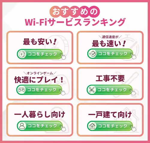 【目的別】おすすめのWiFiサービスランキング
