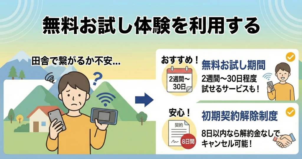無料お試し体験を利用する